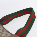 GUCCI GG Supreme Web Sherry Line Tote Bag PVC Beige Red 89 02 003 Auth 144531-8