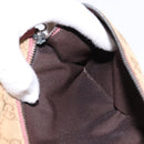 GUCCI GG Canvas Sherry Line Waist Bag Beige Pink Silver 28566 Auth 144532-19