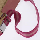 GUCCI GG Canvas Sherry Line Waist Bag Beige Pink Silver 28566 Auth 144532-7
