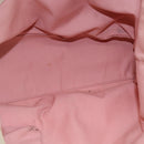 GUCCI GG Canvas Sherry Line Tote Bag Pink Gold 137396 Auth 144533-17