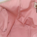 GUCCI GG Canvas Sherry Line Tote Bag Pink Gold 137396 Auth 144533-19