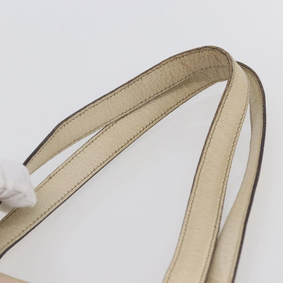 GUCCI GG Canvas Sherry Line Tote Bag Pink Gold 137396 Auth 144533