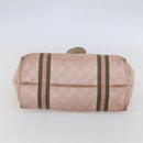 GUCCI GG Canvas Sherry Line Tote Bag Pink Gold 137396 Auth 144533-9
