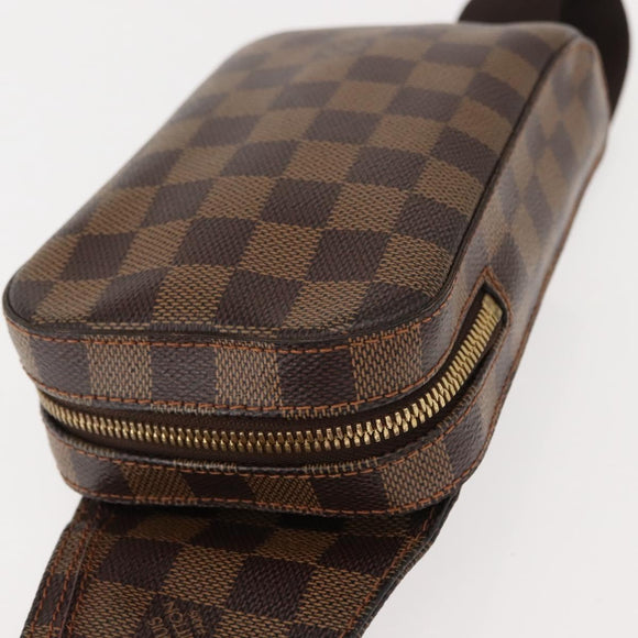 LOUIS VUITTON Damier Ebene Geronimos Shoulder Bag N51994 LV Auth 144535