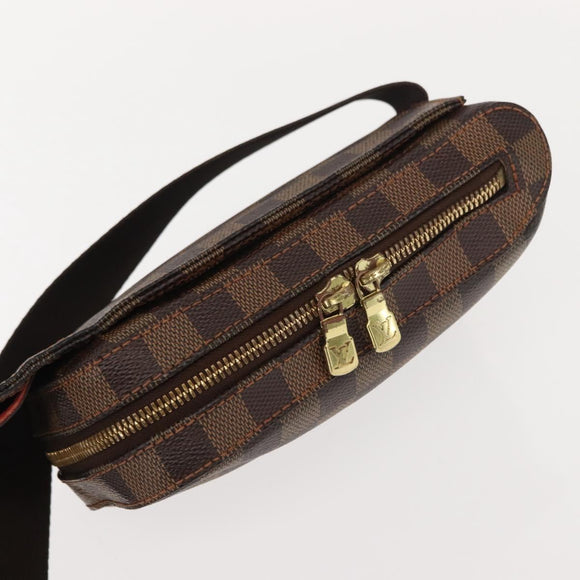 LOUIS VUITTON Damier Ebene Geronimos Shoulder Bag N51994 LV Auth 144535