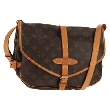 LOUIS VUITTON Monogram Saumur 30 Shoulder Bag M42256 LV Auth 144542V