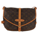 LOUIS VUITTON Monogram Saumur 30 Shoulder Bag M42256 LV Auth 144542A-13
