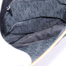 SAINT LAURENT Shoulder Bag Coated Canvas Black Brown gold Auth 144544-12