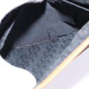 SAINT LAURENT Shoulder Bag Coated Canvas Black Brown gold Auth 144544-21