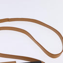 SAINT LAURENT Shoulder Bag Coated Canvas Black Brown gold Auth 144544-8