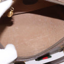 GUCCI GG Supreme Web Sherry Line Hand Bag PVC Beige Gold Auth 144545-10