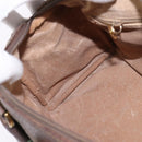 GUCCI GG Supreme Web Sherry Line Hand Bag PVC Beige Gold Auth 144545-20