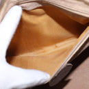 GUCCI GG Supreme Web Sherry Line Hand Bag PVC Beige Gold Auth 144545-11