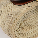 Chloe Mercy Tote Bag Raffia Leather Beige Brown Auth 144547A-15