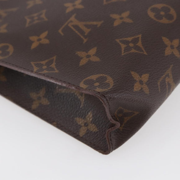 LOUIS VUITTON Monogram Poche Toilette 26 Pouch M47542 LV Auth 144548
