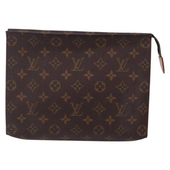 LOUIS VUITTON Monogram Poche Toilette 26 Pouch M47542 LV Auth 144548