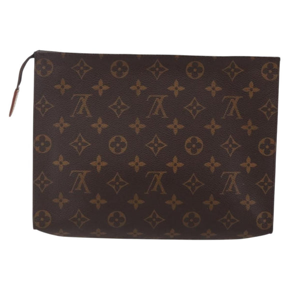 LOUIS VUITTON Monogram Poche Toilette 26 Pouch M47542 LV Auth 144548
