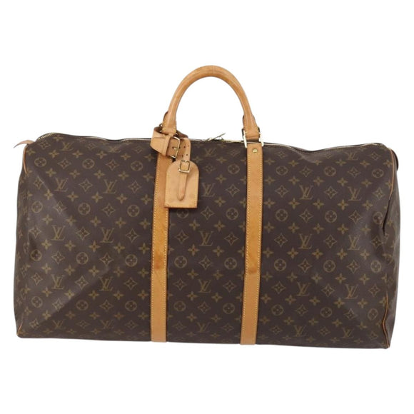 LOUIS VUITTON Monogram Keepall 60 Boston Bag M41422 LV Auth 144554