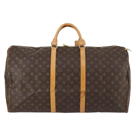 LOUIS VUITTON Monogram Keepall 60 Boston Bag M41422 LV Auth 144554