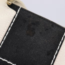 CHANEL Choco Bar COCO Mark Hand Bag Canvas Black Gold CC Auth 144563-14