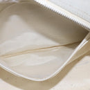 CHANEL Matelasse Hand Bag Canvas Gray Silver CC Auth 144564-20