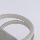 CHANEL Matelasse Hand Bag Canvas Gray Silver CC Auth 144564-8