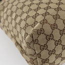 GUCCI GG Canvas Web Sherry Line Shoulder Bag Beige Silver 189751 Auth 144567-13