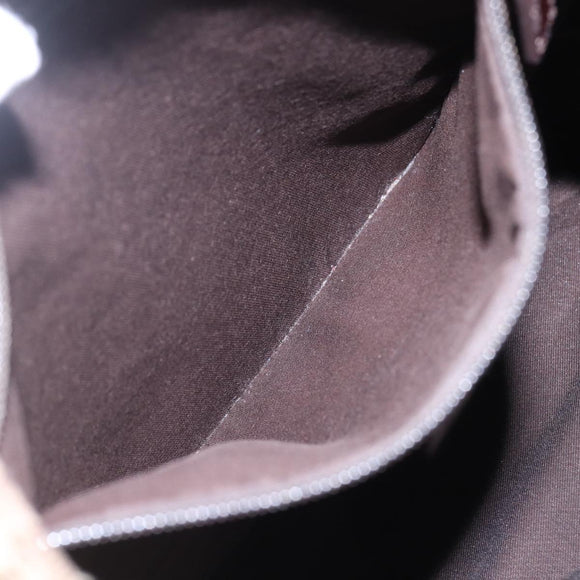 GUCCI GG Canvas Web Sherry Line Shoulder Bag Beige Silver 189751 Auth 144567