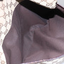 GUCCI GG Canvas Web Sherry Line Shoulder Bag Beige Silver 189751 Auth 144567-22