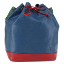 LOUIS VUITTON Epi Tricolor Noe Shoulder Bag Blue Red Green M44082 LV Auth 144570-1