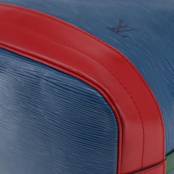 LOUIS VUITTON Epi Tricolor Noe Shoulder Bag Blue Red Green M44082 LV Auth 144570