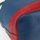 LOUIS VUITTON Epi Tricolor Noe Shoulder Bag Blue Red Green M44082 LV Auth 144570-14