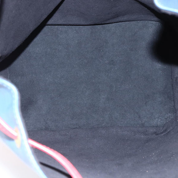 LOUIS VUITTON Epi Tricolor Noe Shoulder Bag Blue Red Green M44082 LV Auth 144570