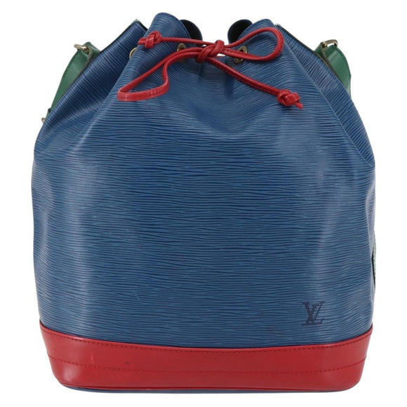 LOUIS VUITTON Epi Tricolor Noe Shoulder Bag Blue Red Green M44082 LV Auth 144570