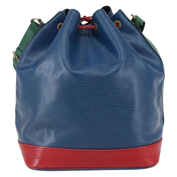LOUIS VUITTON Epi Tricolor Noe Shoulder Bag Blue Red Green M44082 LV Auth 144570