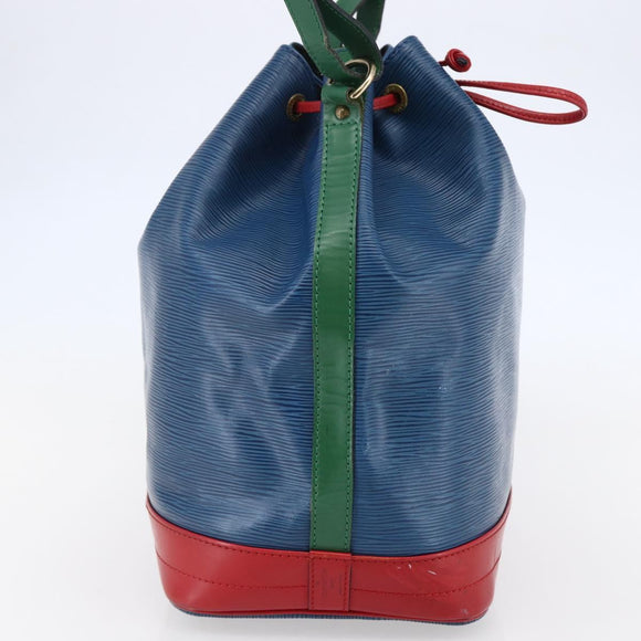 LOUIS VUITTON Epi Tricolor Noe Shoulder Bag Blue Red Green M44082 LV Auth 144570