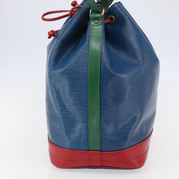 LOUIS VUITTON Epi Tricolor Noe Shoulder Bag Blue Red Green M44082 LV Auth 144570