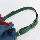 LOUIS VUITTON Epi Tricolor Noe Shoulder Bag Blue Red Green M44082 LV Auth 144570-8