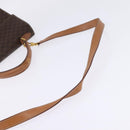 CELINE Macadam Canvas Hand Bag PVC Leather 2way Brown Gold Auth 144580-9