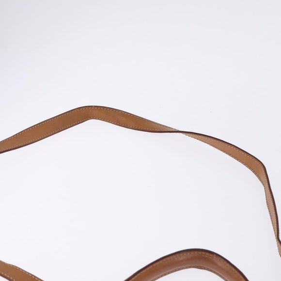 CELINE Macadam Canvas Hand Bag PVC Leather 2way Brown Gold Auth 144580