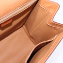 CELINE Macadam Canvas Hand Bag PVC Leather 2way Brown Gold Auth 144580-23