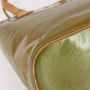 LOUIS VUITTON Monogram Vernis Houston Hand Bag Baby Blue M91005 LV Auth 144586-15