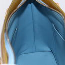 LOUIS VUITTON Monogram Vernis Houston Hand Bag Baby Blue M91005 LV Auth 144586-17