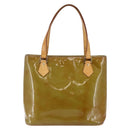 LOUIS VUITTON Monogram Vernis Houston Hand Bag Baby Blue M91005 LV Auth 144586-13