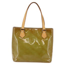 LOUIS VUITTON Monogram Vernis Houston Hand Bag Baby Blue M91005 LV Auth 144586-2