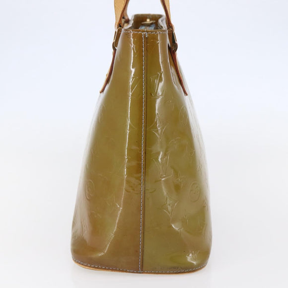 LOUIS VUITTON Monogram Vernis Houston Hand Bag Baby Blue M91005 LV Auth 144586