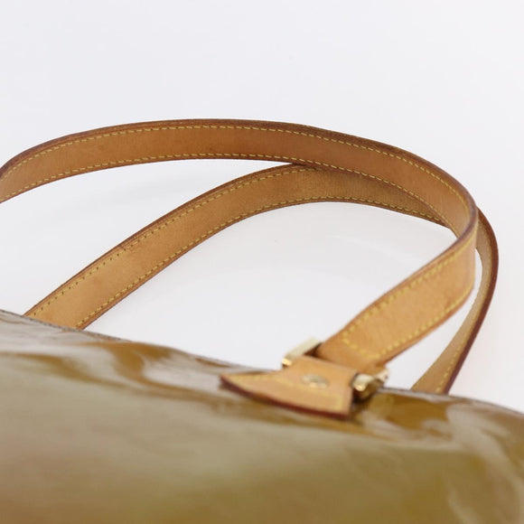 LOUIS VUITTON Monogram Vernis Houston Hand Bag Baby Blue M91005 LV Auth 144586