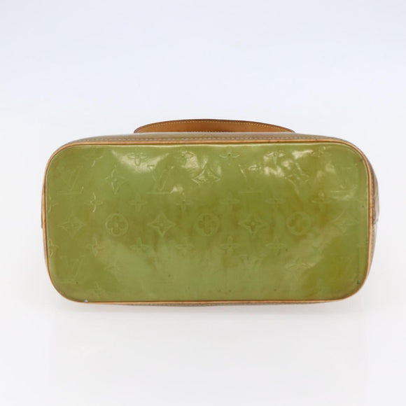 LOUIS VUITTON Monogram Vernis Houston Hand Bag Baby Blue M91005 LV Auth 144586