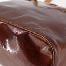 LOUIS VUITTON Monogram Vernis Houston Hand Bag Bronze M91122 LV Auth 144595-14