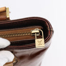 LOUIS VUITTON Monogram Vernis Houston Hand Bag Bronze M91122 LV Auth 144595-17